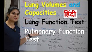 Lungs Volumes and Capacities in hindi  Lung function test  Pulmonary function test [upl. by Nnaitsirk637]