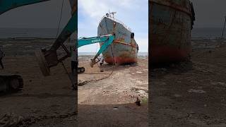 Where giant vessels meet their final chapter the fascinating world of shipbreaking ship viralshort [upl. by Adella]