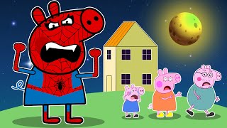 Peppa Pig turn into Spiderman Peppa Pig Funny Animation [upl. by Inol]