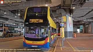 【城巴首席】🇭🇰HK Bus CTB 20A 6499 YF2238 HSR West Kowloon Station🍆Kai Tak Cruise Terminal 西九龍站🍆啟德郵輪碼頭 [upl. by Sterling]