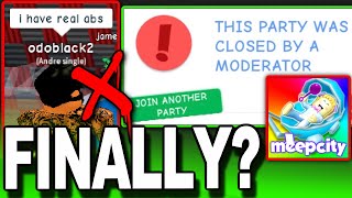 MeepCity Parties BANNED Roblox [upl. by Trumaine]