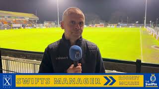 POST MATCH  Rodney McAree  Carrick Rangers 01 Dungannon Swifts [upl. by Leagiba]