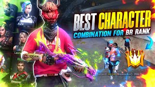 Best Character Combination For BR Rank BR Rank Best Character Combination  Solo Rank Push Tips [upl. by Marijo]