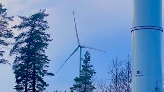 Wind Turbines in Kalmar  Ljungbyholm Wind Farm [upl. by Kingsley]