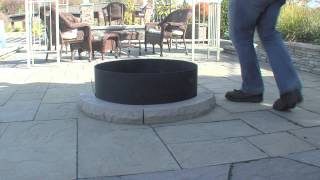 HOW TO INSTALL A LEDGESTONE FIREPIT [upl. by Arlena]