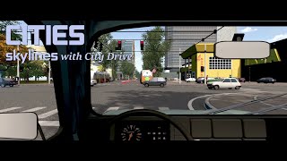 Cities Skylines City Drive driving record Renault 4 in the city October 2024 [upl. by Redford246]