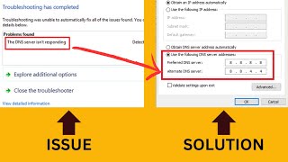 100 SOLVED The DNS Server Isnt Responding Fix  DNS Server Not Responding [upl. by Esmeralda]