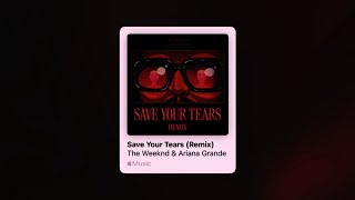 The Weeknd amp Ariana Grande  Save Your Tears Remix Speed Up amp Reverb [upl. by Aylad960]