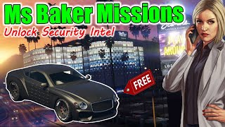 How to Unlock SECURITY INTEL Prep Work  Full Guide Miss Baker Missions  GTA 5 ONLINE [upl. by Leidag]