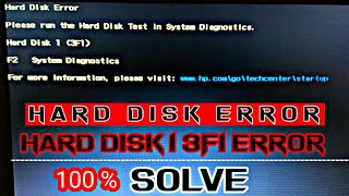 SMART Hard Disk Error 2020  No Boot Divice Found Error 2020  Hard Disk 1 3F1  Please Run Di [upl. by Suirad]