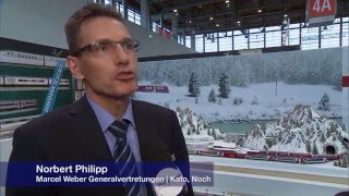 Spielwarenmesse 2016 KATO amp NOCH RhB Neuheiten in Spur N Bernina Express [upl. by Taffy]