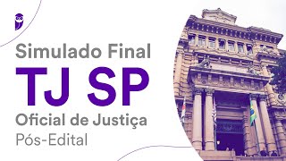 Simulado Final TJ SP – Oficial de Justiça  PósEdital  correção [upl. by Eilraep953]