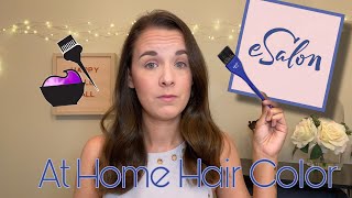 ESALON COLORING HAIR AT HOME TUTORIAL [upl. by Lurlene]