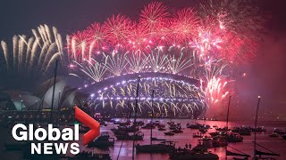 New Years 2021 Sydney Australia puts on stunning fireworks display [upl. by Pendleton701]