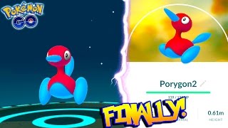 EVOLVING TO PORYGON2 IN POKEMON GO IT FINALLY HAPPENED New Generation 2 Evolution [upl. by Joachima]