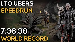 LEVEL 1 TO UBERS NECRO SPEEDRUN WORLD RECORD 73638 IGT  80048 RTA  DIABLO 2 RESURRECTED [upl. by Averir]