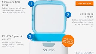 SoClean CPAP Cleaner and Sanitizer Machine Reviews  Try Risk Free [upl. by Aloek]