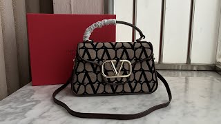 Valentino Garavani Toile Iconographe VLogo Hand Bag [upl. by Euton]