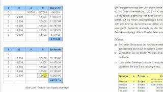 Kapitalwertmethode  Sparbuch vs Investition in eine Goldmine  DollarAbwertung  EuroAufwertung [upl. by Singer525]