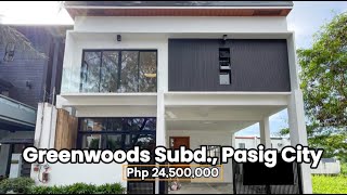 Sophisticated Modern House and Lot For Sale in Greenwoods Executive Village Pasig City [upl. by Sdlonyer]