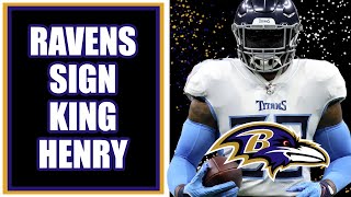 RAVENS SIGN DERRICK HENRY INSTANT REACTION [upl. by Schriever]