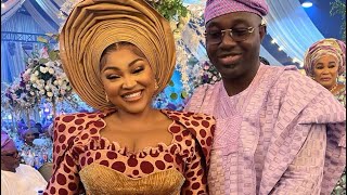 MERCY AIGBE AND ADEKAZ SHINE AS BEST COUPLE AT TAI ELEMOSHO’S DAUGHTER’S WEDDING CEREMONY [upl. by Lecirg]