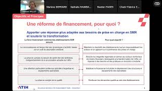 ATIH Nouveau modèle de financement SMR  Présentation Etablissements exDAF [upl. by Meier]