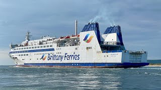 MV Barfleur Departs Poole 25424 [upl. by Notlih253]