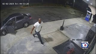 Man rams car into Plantation gas station moments before being shot by police [upl. by Otreblasiul]