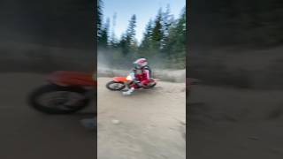 Mid trail ride found a berm 😂 ktm300 2stroke dirtbikes [upl. by Treb]