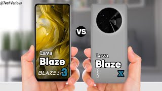 Lava Blaze 3 5G Vs Lava Blaze Xlavablaze3 [upl. by Aynnek515]