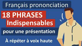 FLE  18 phrases indispensables pour un exposé oral [upl. by Ellienad545]