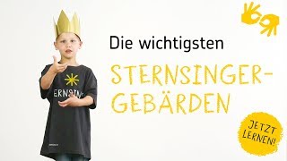 Die wichtigsten SternsingerGebärden – jetzt lernen [upl. by Roda]