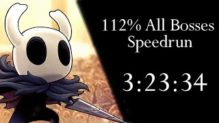 Hollow Knight 112 All Bosses Speedrun  32334 [upl. by Ettezyl850]