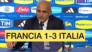 FRANCIA 13 ITALIA  SPALLETTI POST MATCH  NATIONS LEAGUE [upl. by Lamaj]