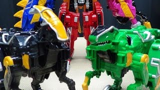 Kyoryuger DX PARASAGUN amp ZAKUTOR EmGos Super Sentai Reviews N Stuff [upl. by Cyn]