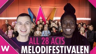 Melodifestivalen 2019 All 28 artists [upl. by Shellans]