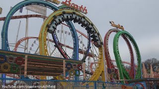 Munchen Olympia Looping Offride HD Hyde Park Winter Wonderland London [upl. by Docia]