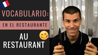 Frases en francés en el restaurante AU RESTAURANT  Clase de francés con Pariseando [upl. by Assirrem610]