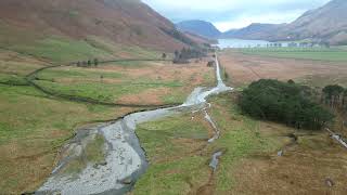 buttermere lake district 4k drone [upl. by Enybor]