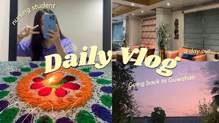 Daily vlog🍃 Life of a Nursing Student💉❤️‍🩹 Going back to Guwahati and more [upl. by Eronel]