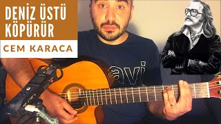 Cem Karaca  Deniz Üstü Köpürür Gitar Dersi Akor Ritim Tab [upl. by Janaye149]