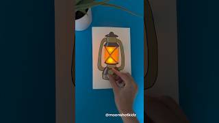 DIY “Lantern” interactive card Easy and fun paper electronics project for beginners [upl. by Ennoirb650]