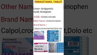 Paracetamol tablet uses in hindi [upl. by Anaibib]