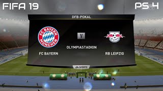 FIFA 19 FC Bayern vs RB Leipzig Gameplay DFBPokal Final 4K [upl. by Aleina36]