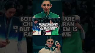 kimia alizadeh amp nahid kiani 💔🙂 taekwondo olympics sport paris2024 [upl. by Eanel]