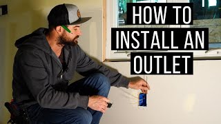 How to install an outlet at home [upl. by Aleacin]