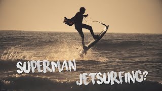 Superman on Jetsurf  motorized surfboard [upl. by Schofield]