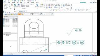 Solid Edge 工程圖中如何讓紋理符號跟隨幾何公差 [upl. by Razaele]