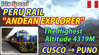 10x PERU RAIL quotANDEAN EXPLORERquot Cusco → Puno DeckCar Viewing [upl. by Colon435]